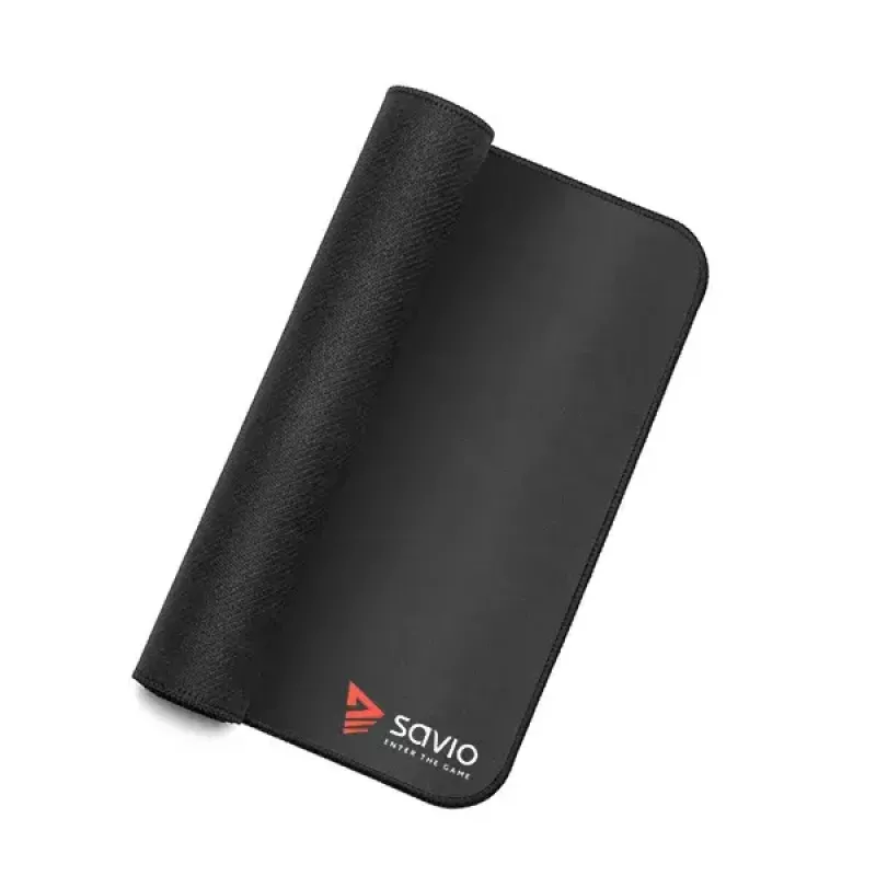 Tapete de rato SAVIO Schwarz Edition Turbo Dynamic XXL 1000×500×3 mm, superfície de tecido, bordos costurados, base de borracha antiderrapante