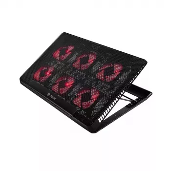 Base de arrefecimento para portátil SAVIO COS-01 com 6 ventoinhas iluminadas 2000 rpm, USB 2.0, para ecrãs até 17,3 polegadas
