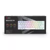 Teclado gaming Savio WHITEOUT X2 RED USB QWERTY mecânico 61 teclas