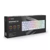 Teclado gaming Savio WHITEOUT X2 RED USB QWERTY mecânico 61 teclas