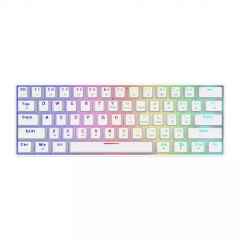 Teclado gaming Savio WHITEOUT X2 RED USB QWERTY mecânico 61 teclas