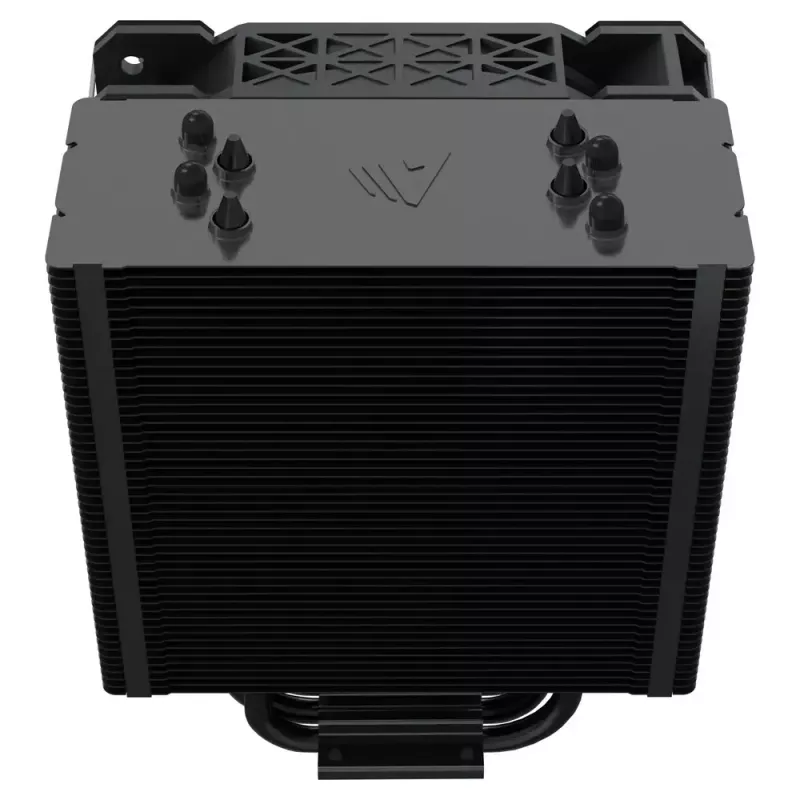 Arrefecedor de CPU a ar SAVIO Vortex X2 preto – ventoinha de 120 mm, altura 157 mm, PWM, compatível com LGA 2066