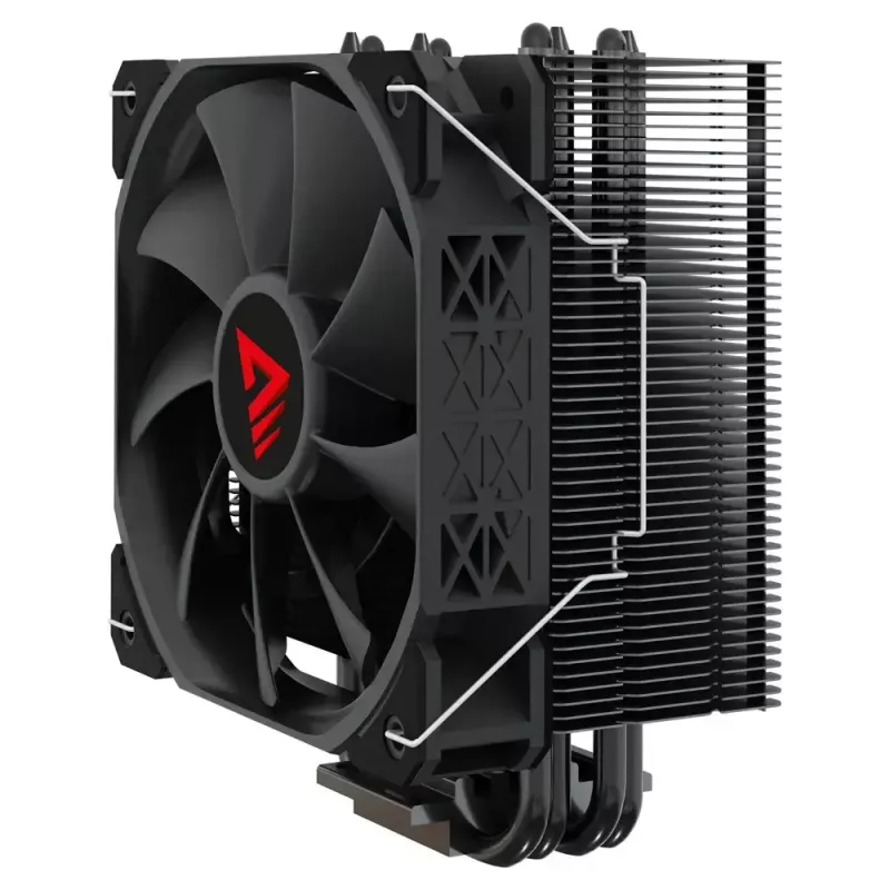Arrefecedor de CPU a ar SAVIO Vortex X2 preto – ventoinha de 120 mm, altura 157 mm, PWM, compatível com LGA 2066