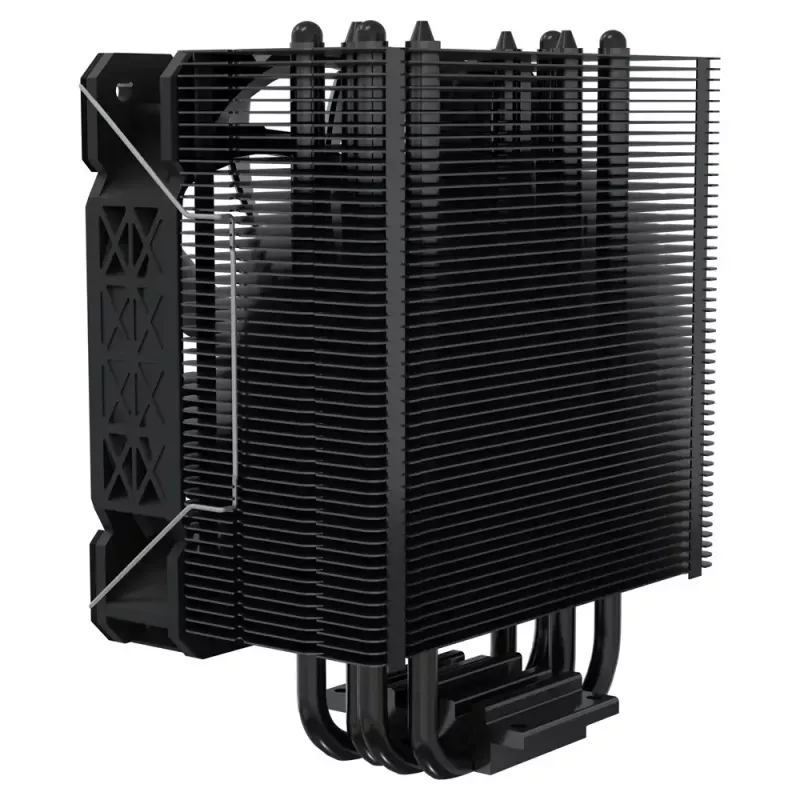 Arrefecedor de CPU a ar SAVIO Vortex X2 preto – ventoinha de 120 mm, altura 157 mm, PWM, compatível com LGA 2066