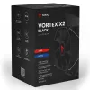 Arrefecedor de CPU a ar SAVIO Vortex X2 preto – ventoinha de 120 mm, altura 157 mm, PWM, compatível com LGA 2066