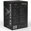Arrefecedor de CPU a ar SAVIO Vortex X2 preto – ventoinha de 120 mm, altura 157 mm, PWM, compatível com LGA 2066