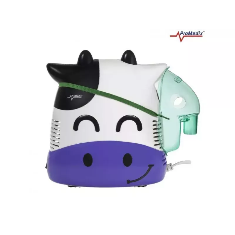 Nebulizador portátil ProMedix PR-810 compressor de ar, nível de névoa ajustável, design compacto