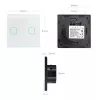 Interruptor de luz tátil MACLEAN MCE703W, frente de vidro, 1 função, 220V