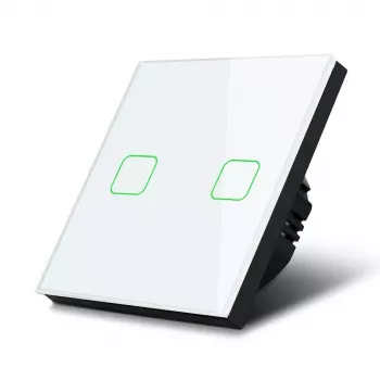 Interruptor de luz tátil MACLEAN MCE703W, frente de vidro, 1 função, 220V