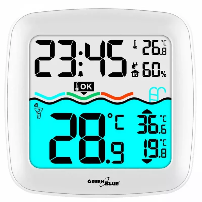 Sensor de temperatura sem fios para piscina GreenBlue GB216 IPX7 à prova de água, modelo GB216
