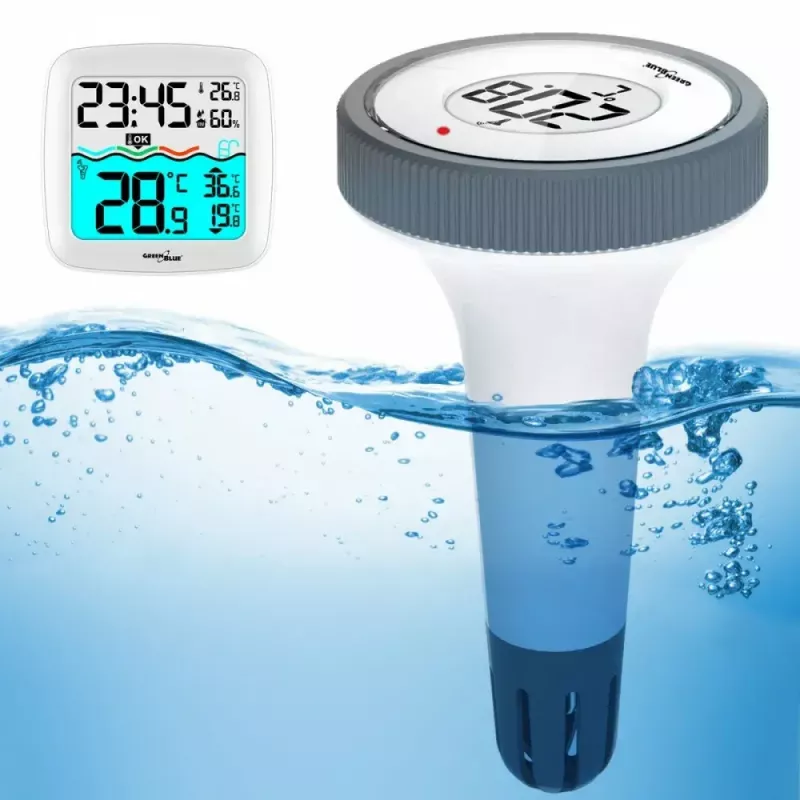 Sensor de temperatura sem fios para piscina GreenBlue GB216 IPX7 à prova de água, modelo GB216