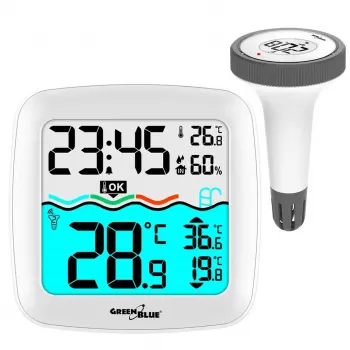 Sensor de temperatura sem fios para piscina GreenBlue GB216 IPX7 à prova de água, modelo GB216