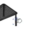 Suporte para portátil MACLEAN MC-946 para dispositivos 13–32 polegadas, altura em 3 níveis (11/13/15 cm), gaveta, preto, até 20 kg