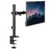 Suporte de secretária para monitor MACLEAN MC-753N para ecrãs 17–32 polegadas, VESA 75x75 / 100x100, máx. 9 kg, inclinação ±45°, rotação ±180°, ajustável em altura