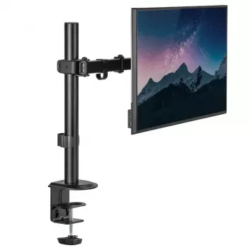 Suporte de secretária para monitor MACLEAN MC-753N para ecrãs 17–32 polegadas, VESA 75x75 / 100x100, máx. 9 kg, inclinação ±45°, rotação ±180°, ajustável em altura