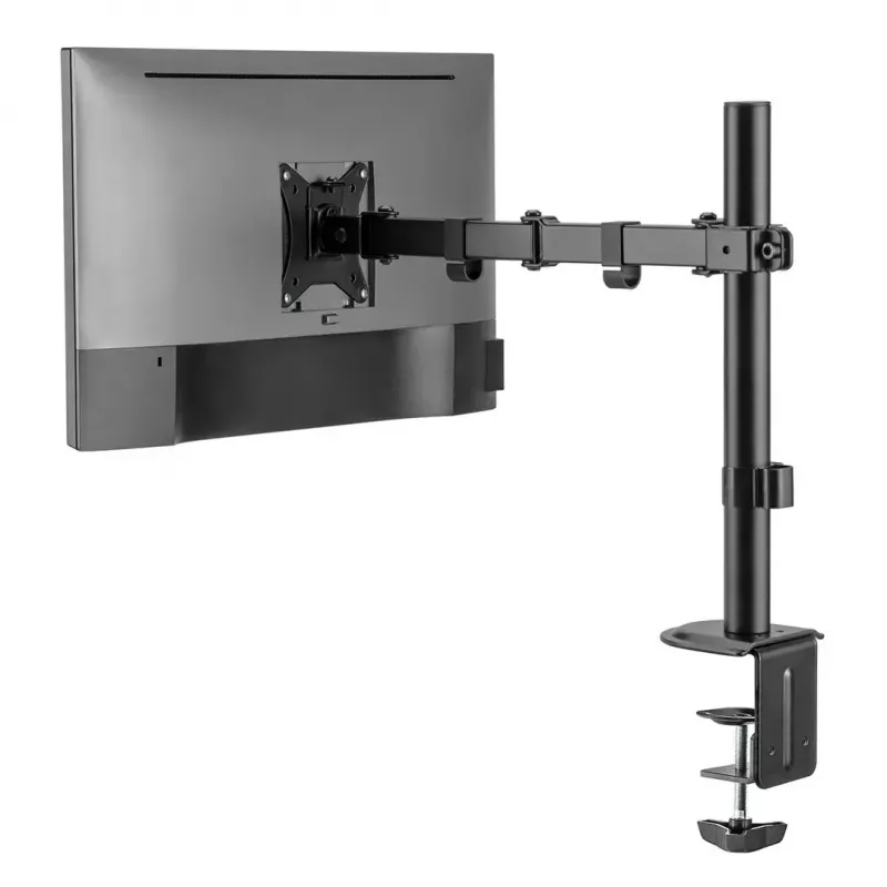 Suporte de secretária para monitor MACLEAN MC-753N para ecrãs 17–32 polegadas, VESA 75x75 / 100x100, máx. 9 kg, inclinação ±45°, rotação ±180°, ajustável em altura