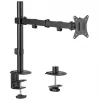 Suporte de secretária para monitor MACLEAN MC-753N para ecrãs 17–32 polegadas, VESA 75x75 / 100x100, máx. 9 kg, inclinação ±45°, rotação ±180°, ajustável em altura