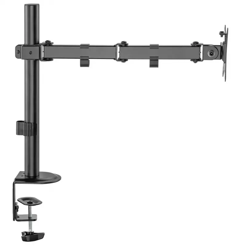 Suporte de secretária para monitor MACLEAN MC-753N para ecrãs 17–32 polegadas, VESA 75x75 / 100x100, máx. 9 kg, inclinação ±45°, rotação ±180°, ajustável em altura