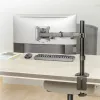 Suporte de secretária para monitor MACLEAN MC-753N para ecrãs 17–32 polegadas, VESA 75x75 / 100x100, máx. 9 kg, inclinação ±45°, rotação ±180°, ajustável em altura