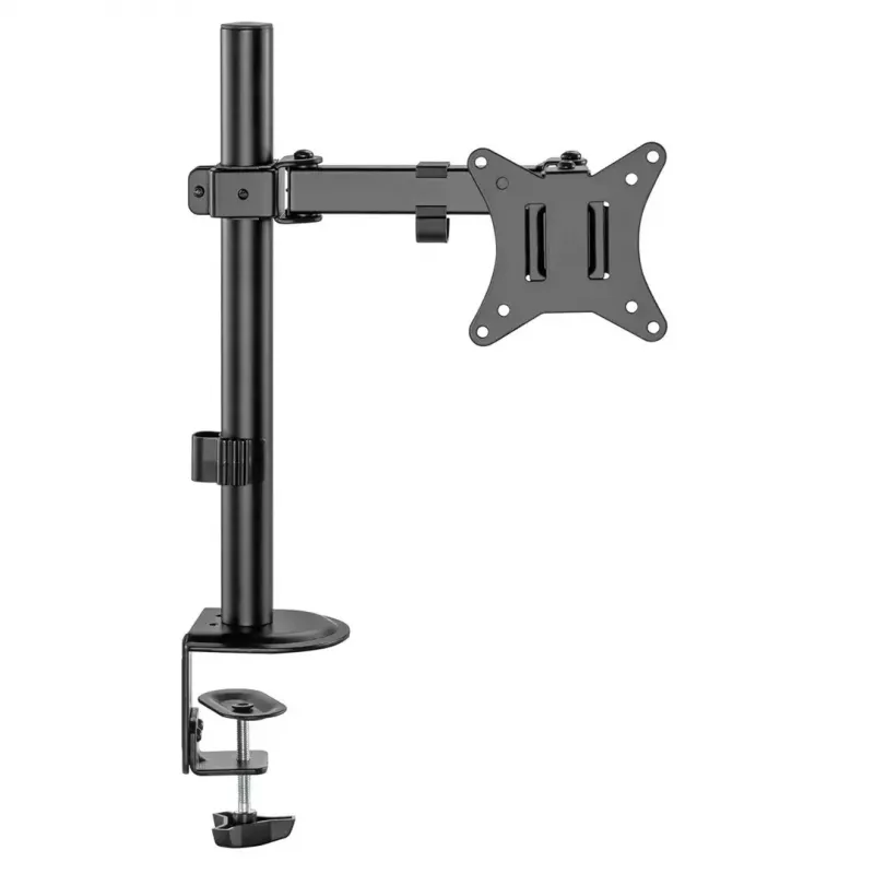 Suporte de secretária para monitor MACLEAN MC-753N para ecrãs 17–32 polegadas, VESA 75x75 / 100x100, máx. 9 kg, inclinação ±45°, rotação ±180°, ajustável em altura