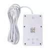 Extensão elétrica MACLEAN MCE393 W — 4 tomadas + 3×USB, 110–240V, 2,1A USB, 2500W, 3 m, branco