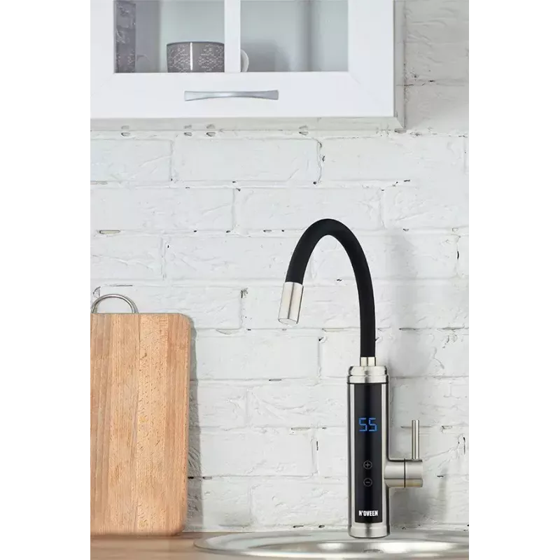N'OVEEN IWH955 aquecedor de água instantâneo, preto/prateado