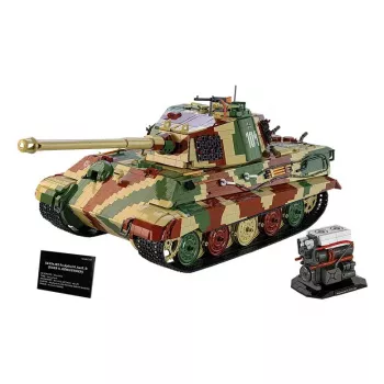 Tanque de construção Cobi Tiger II Königstiger modelo à escala 1:12