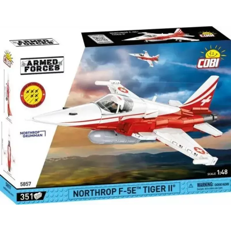 Brinquedo de construção Cobi Northrop F-5E Tiger II modelo 5857 conjunto de blocos