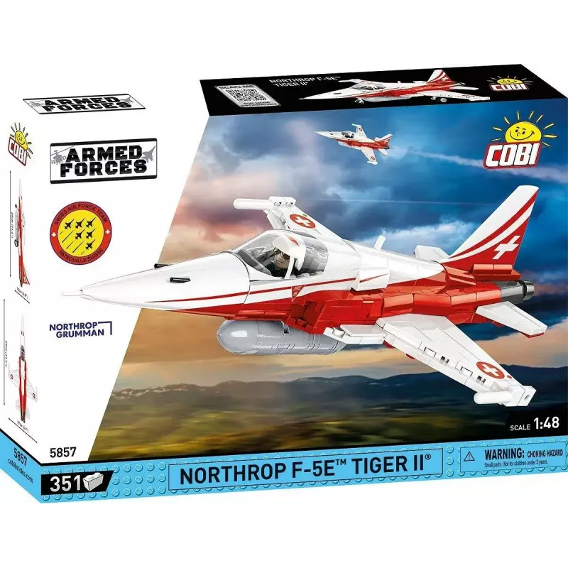 Brinquedo de construção Cobi Northrop F-5E Tiger II modelo 5857 conjunto de blocos