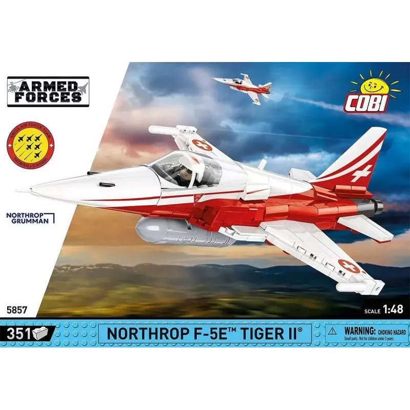 Brinquedo de construção Cobi Northrop F-5E Tiger II modelo 5857 conjunto de blocos
