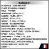 Conjunto de blocos de construção Cobi Rafale C 551 peças modelo COBl-5901