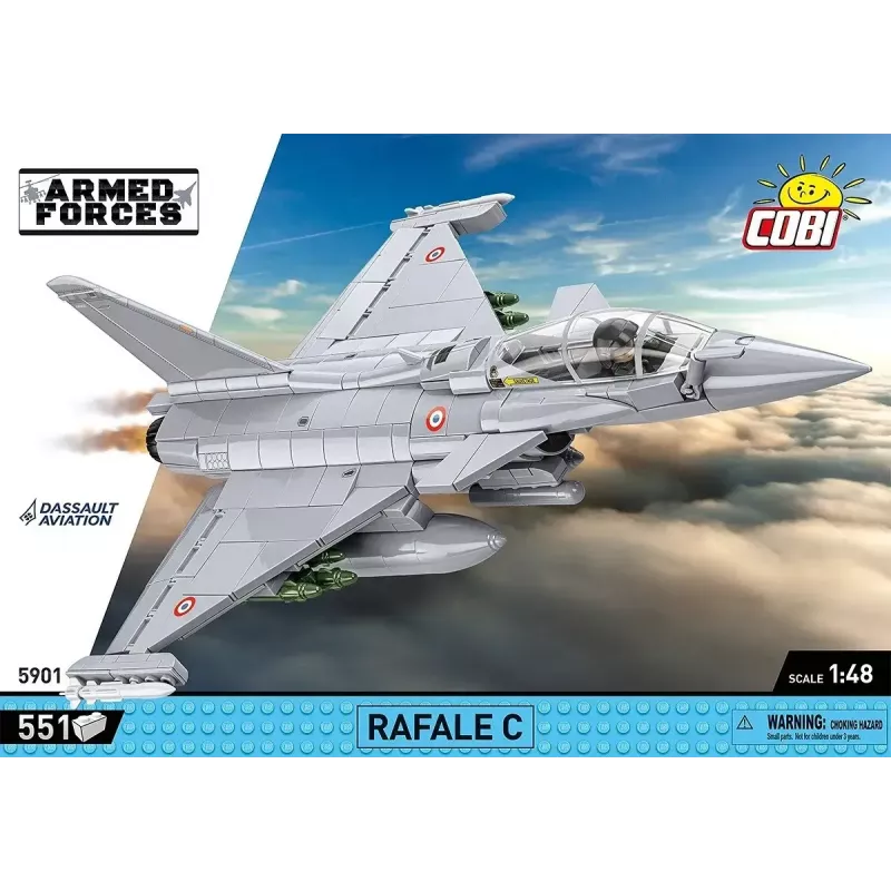 Conjunto de blocos de construção Cobi Rafale C 551 peças modelo COBl-5901