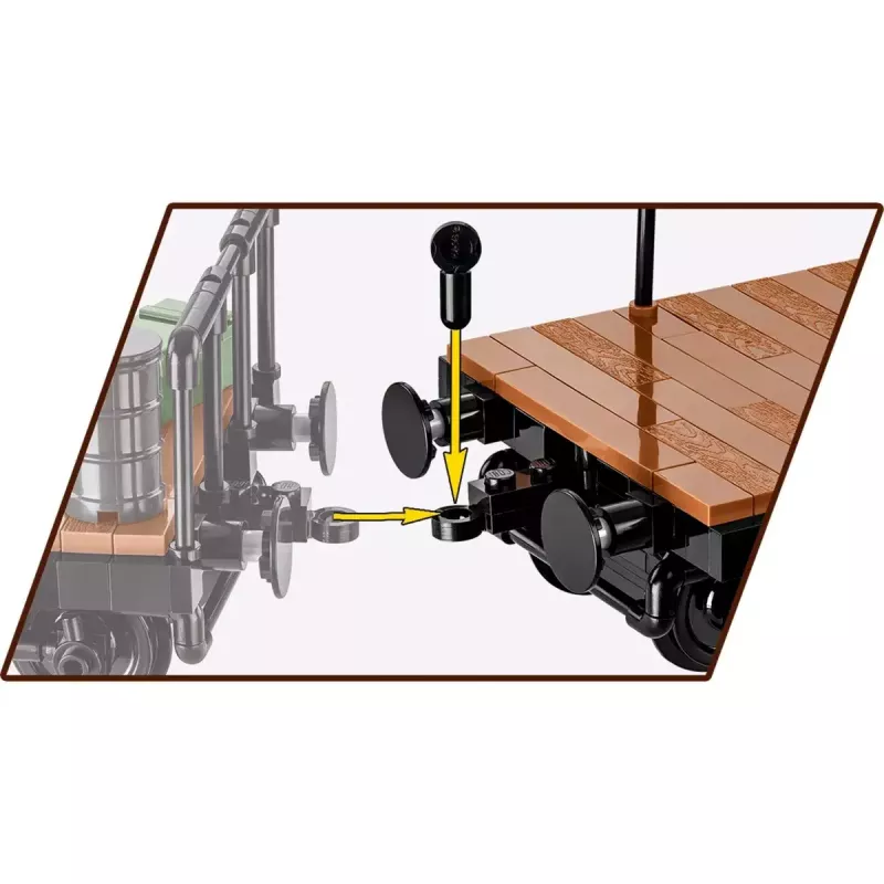 Brinquedo de construção Cobi modelo de camião de carga pesada COBI-6284, escala 1:35