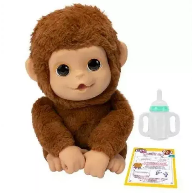 Brinquedo interativo Cobi Little Live Pets Monkey MO-26613 — brinquedo de estimação interativo com sons e movimentos