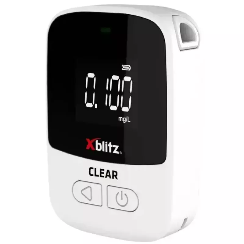 Alcoolímetro Xblitz XB-CLEAR sensor ELETROQUÍMICO, testador portátil de mão