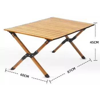 Mesa dobrável PROMIS ST90 mesa turística com rodas, portátil, embalagem única