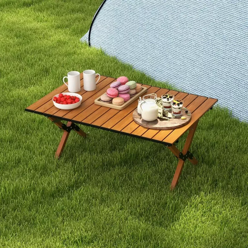 Mesa dobrável PROMIS ST90 mesa turística com rodas, portátil, embalagem única