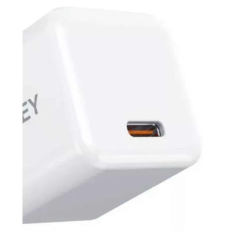 Mini carregador USB-C Aukey PA-F5 20W PD — carregador rápido compacto 20W PD