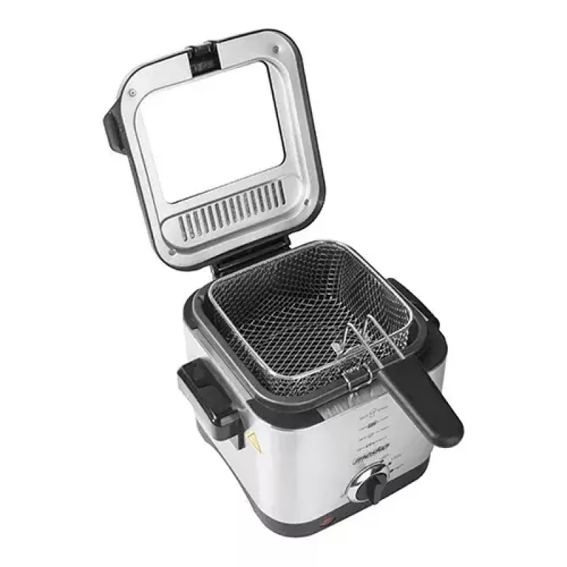 Fritadeira Mesko Home MS 4910 Single 1,5 L 900 W preto aço acetinado