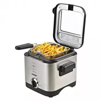 Fritadeira Mesko Home MS 4910 Single 1,5 L 900 W preto aço acetinado