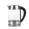 Chaleira Adler AD 1247 1,7 l 2200 W corpo de vidro elementos em aço inoxidável preto