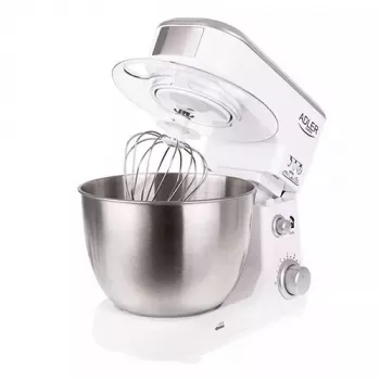 Robot de cozinha Adler AD 4216, 500 W, taça de aço inoxidável de 4 l, branco