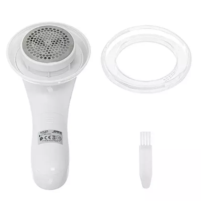 Removedor de pelos Adler AD 9616 branco aço inoxidável a pilhas