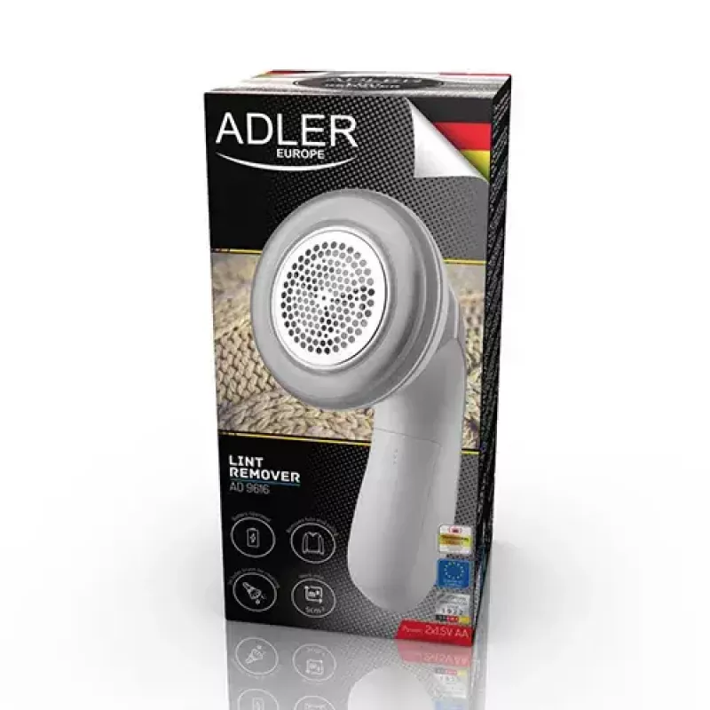Removedor de pelos Adler AD 9616 branco aço inoxidável a pilhas