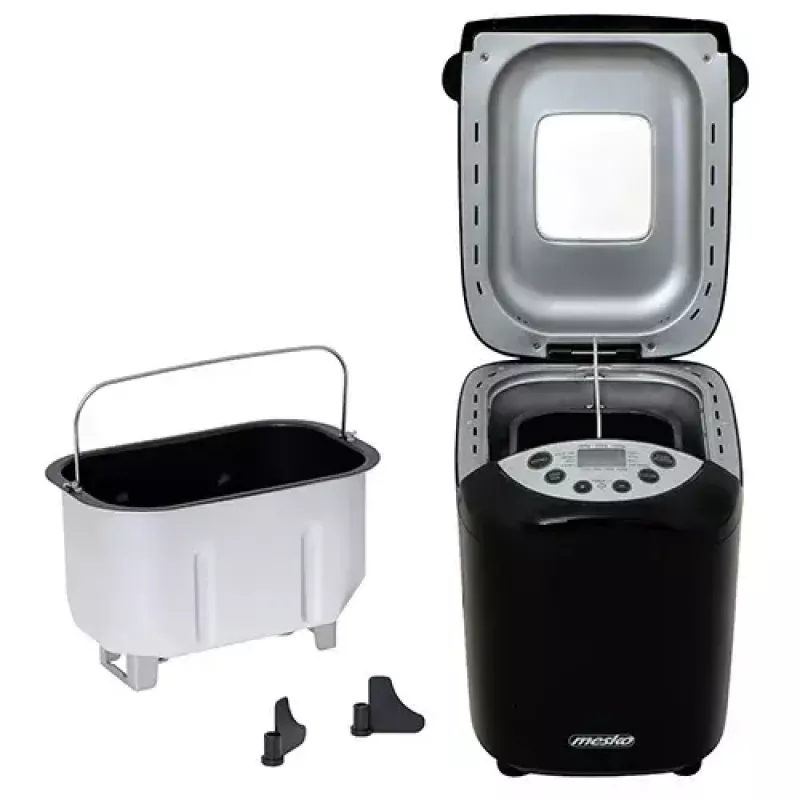 Máquina de fazer pão Mesko Home MS 6022 850 W preto temporizador digital