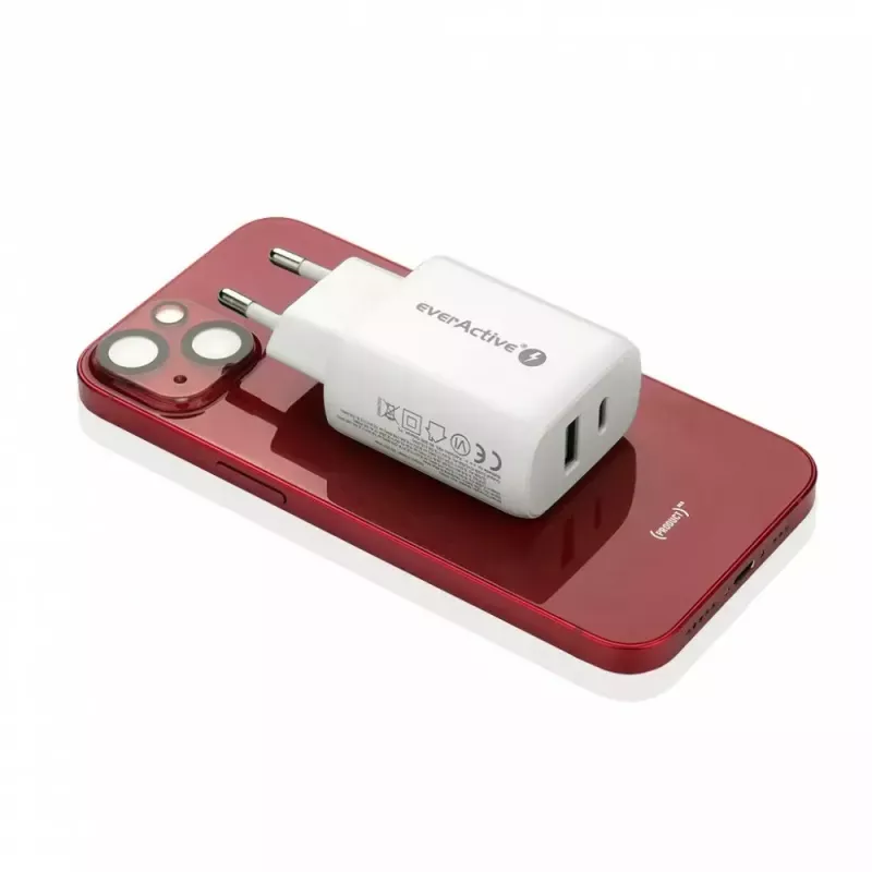 Carregador USB-C everActive SC-370Q 25W QC3.0 carregamento rápido USB