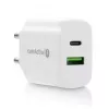 Carregador USB-C everActive SC-370Q 25W QC3.0 carregamento rápido USB