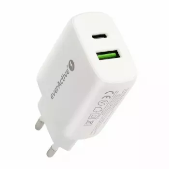 Carregador USB-C everActive SC-370Q 25W QC3.0 carregamento rápido USB