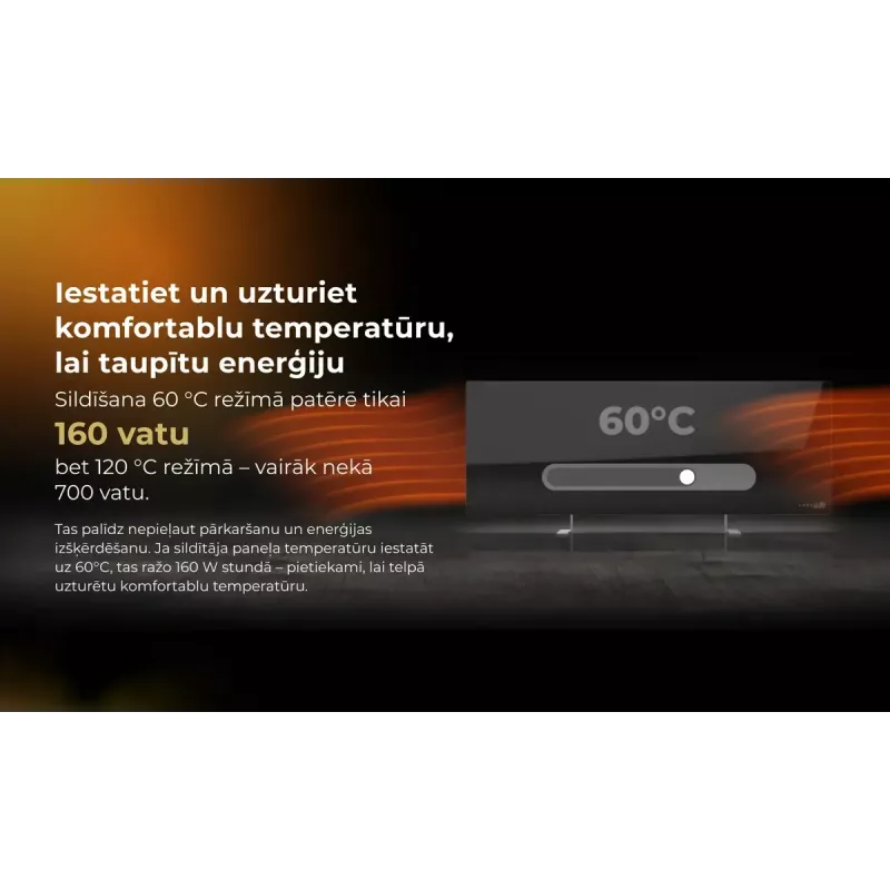 Aquecedor elétrico de infravermelhos AENO Premium Eco Smart Heater AGH0005S, cinzento