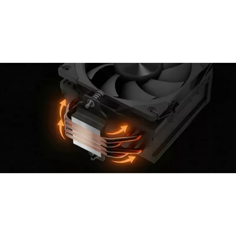 Dissipador de CPU MODECOM Volcano 0C T100 120 preto — dissipador torre, ventoinha de 120 mm